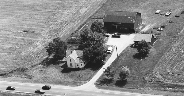 Vintage Aerial photo from 1983 in Union County, OH