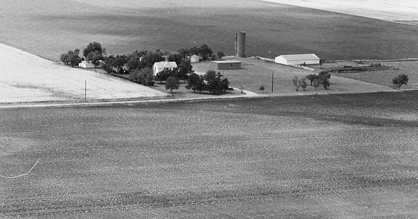 Vintage Aerial photo from 1980 in Morris County, KS