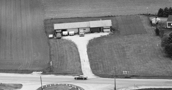 Vintage Aerial photo from 1983 in Wyandot County, OH