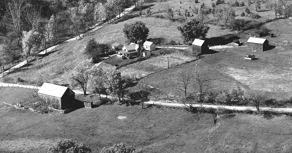 Vintage Aerial photo from 1976 in Noble County, OH