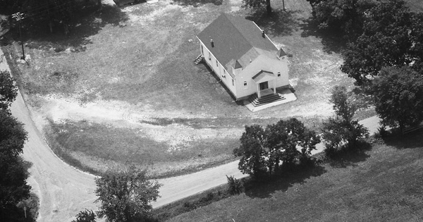 Vintage Aerial photo from 1986 in Lunenburg County, VA