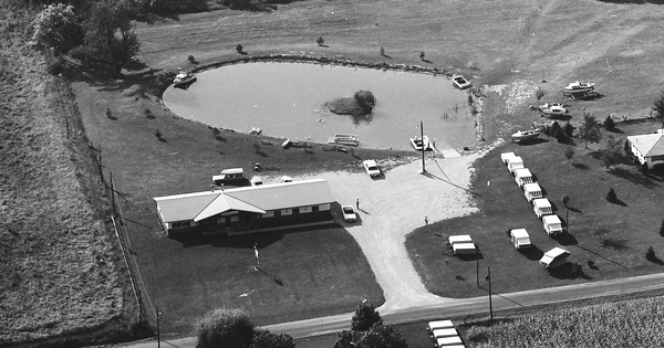 Vintage Aerial photo from 1968 in Delaware County, OH