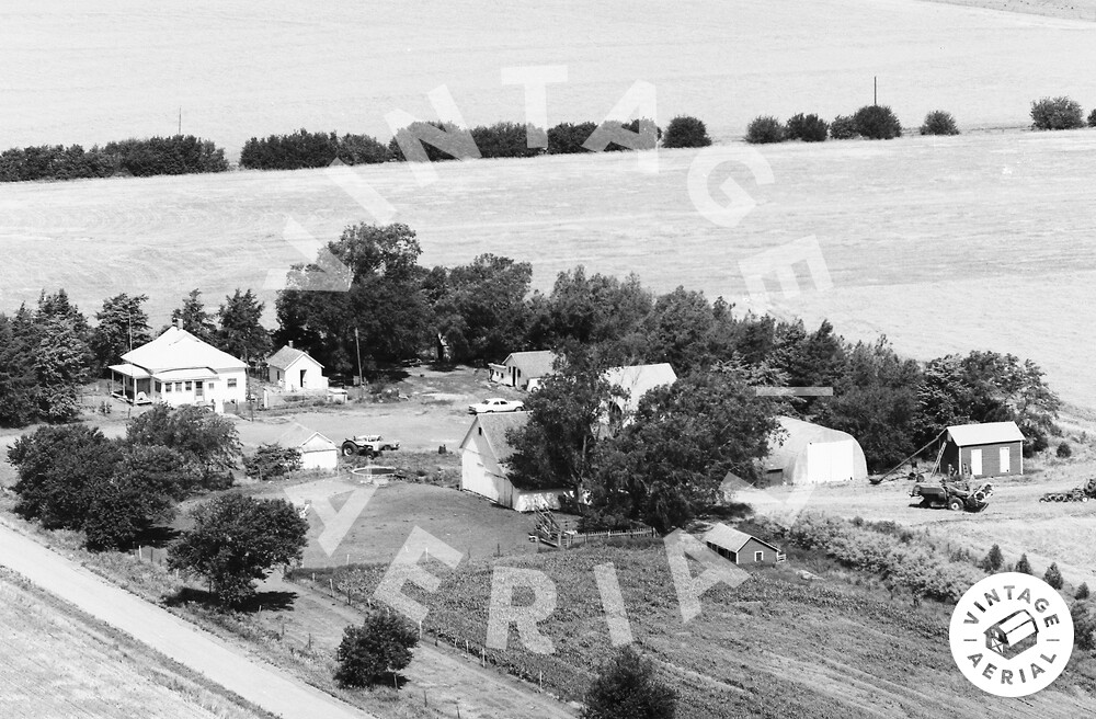 Vintage Aerial Kansas Sumner County 1977 25KSU6