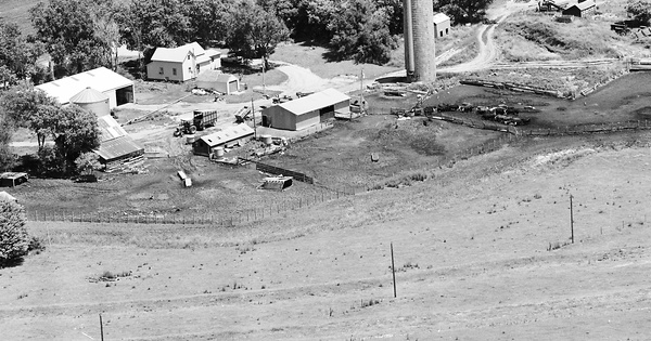 Vintage Aerial photo from 1982 in Union County, SD