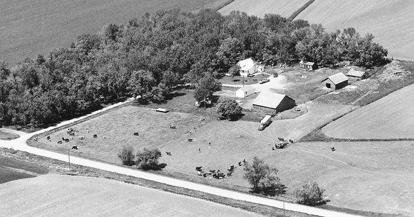 Vintage Aerial photo from 1992 in Minnehaha County, SD