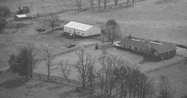 Vintage Aerial photo from 1986 in Wythe County, VA