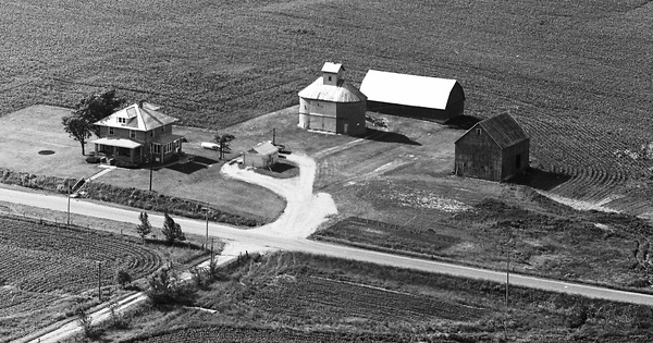 Vintage Aerial photo from 1975 in Stark County, IL