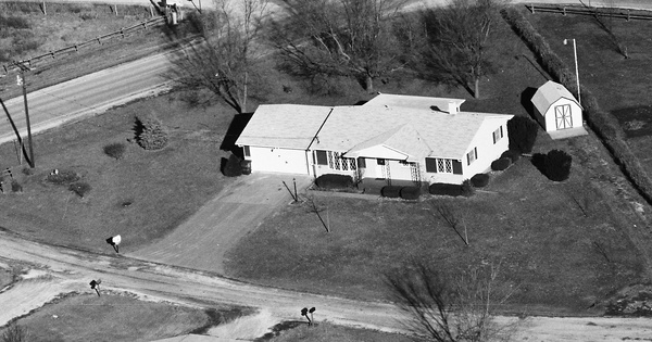 Vintage Aerial photo from 1989 in Rock Island County, IL