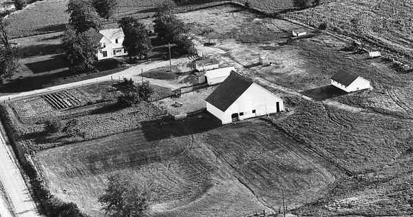 Vintage Aerial photo from 1964 in Johnson County, MO