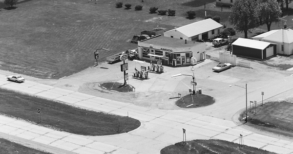 Vintage Aerial photo from 1983 in Benton County, IN