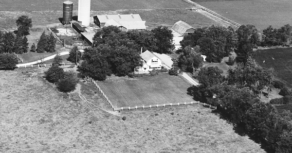 Vintage Aerial photo from 1983 in Adams County, IN