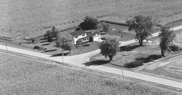 Vintage Aerial photo from 1980 in Kane County, IL