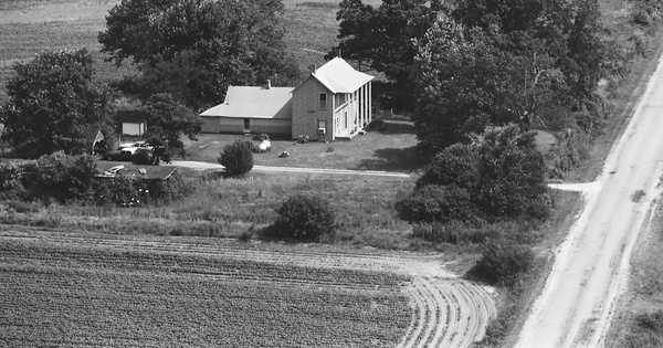 Vintage Aerial photo from 1986 in Crockett County, TN