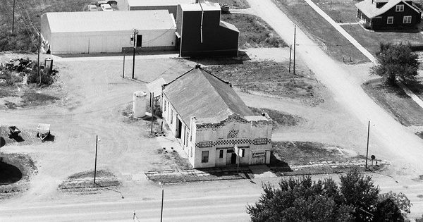Vintage Aerial photo from 1983 in Lyon County, KS