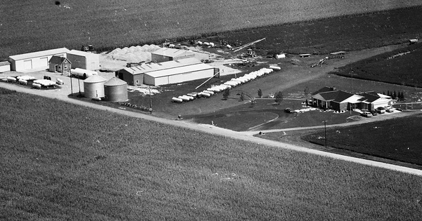 Vintage Aerial photo from 1977 in Edgar County, IL