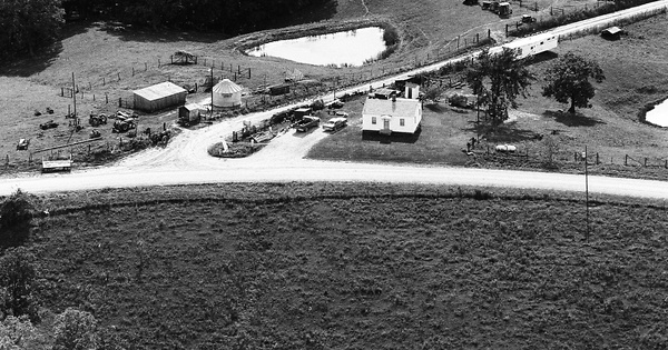 Vintage Aerial photo from 1974 in Macon County, MO