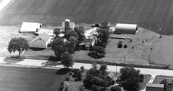 Vintage Aerial photo from 1971 in Lee County, IL