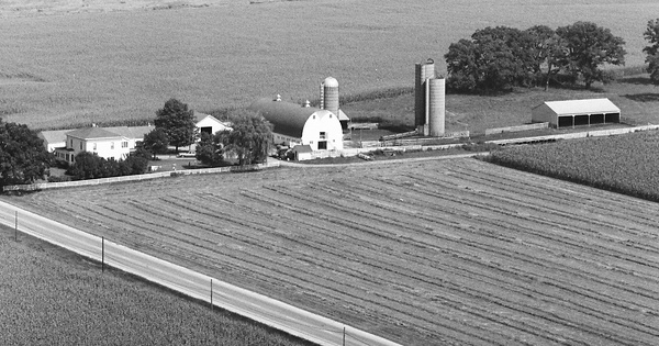 Vintage Aerial photo from 1981 in McHenry County, IL
