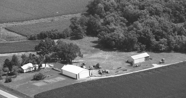 Vintage Aerial photo from 1991 in Logan County, IL