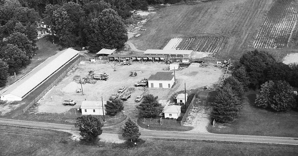 Vintage Aerial photo from 1993 in Goochland County, VA