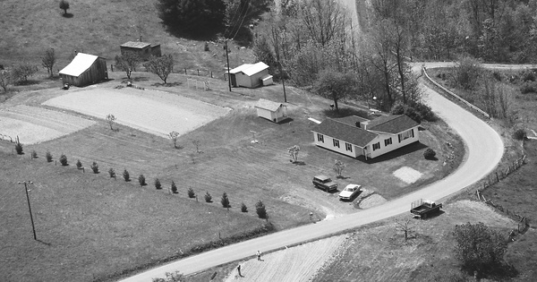 Vintage Aerial photo from 1986 in Summers County, WV