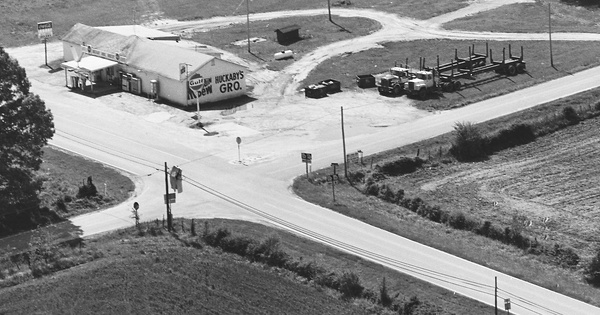 Vintage Aerial photo from 1982 in Spalding County, GA