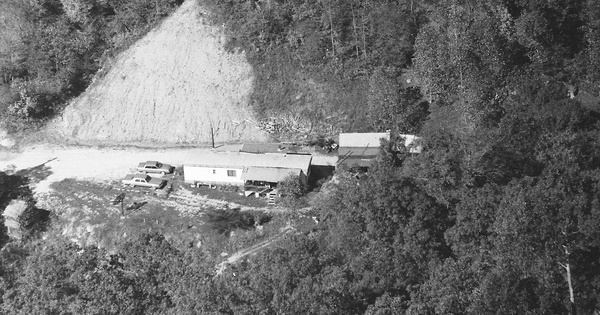 Vintage Aerial photo from 1995 in Logan County, WV