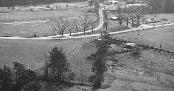Vintage Aerial photo from 1983 in Columbia County, GA