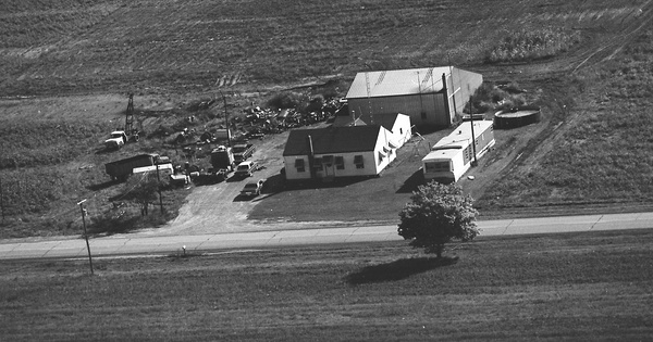 Vintage Aerial photo from 1975 in Defiance County, OH
