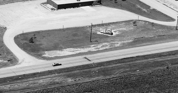 Vintage Aerial photo from 1986 in Yankton County, SD