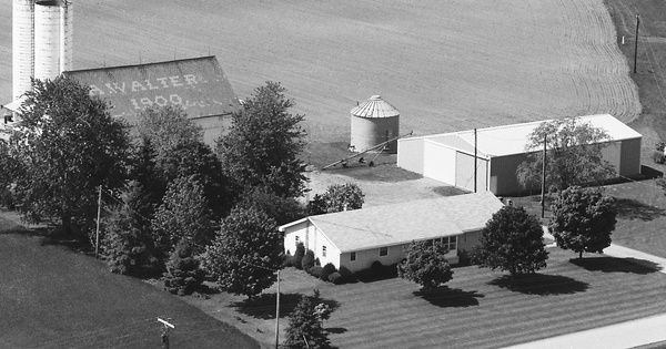 Vintage Aerial photo from 1985 in Hancock County, OH