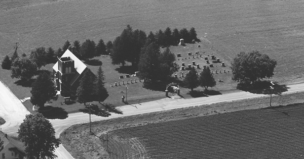 Vintage Aerial photo from 1968 in Winona County, MN