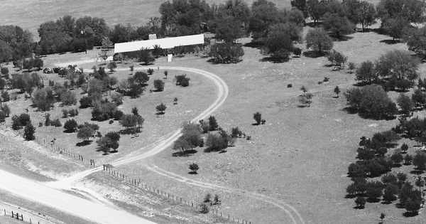 Vintage Aerial photo from 1984 in Bosque County, TX