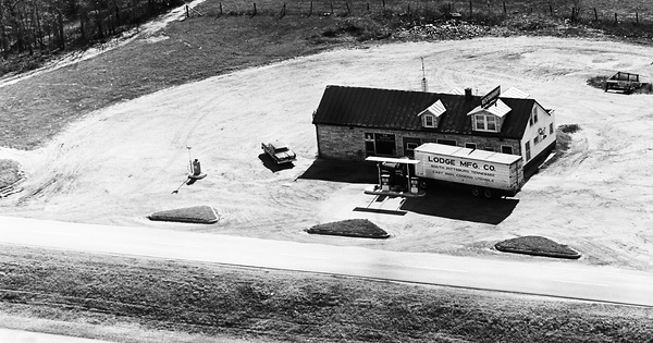 Vintage Aerial photo from 1963 in Pittsylvania County, VA