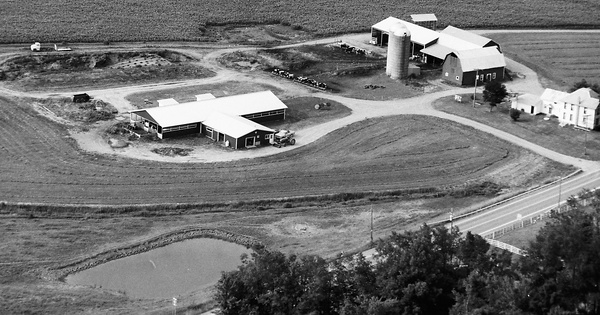 Vintage Aerial photo from 1991 in Steuben County, NY
