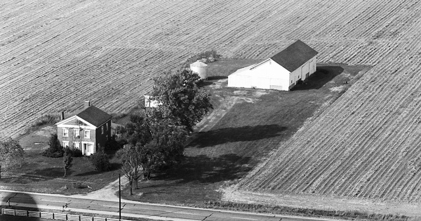 Vintage Aerial photo from 1968 in Miami County, OH