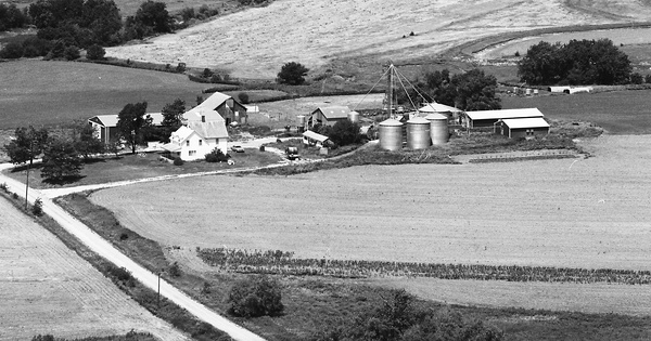 Vintage Aerial photo from 1977 in Nemaha County, KS