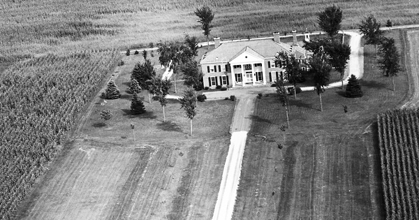 Vintage Aerial photo from 1967 in Watonwan County, MN