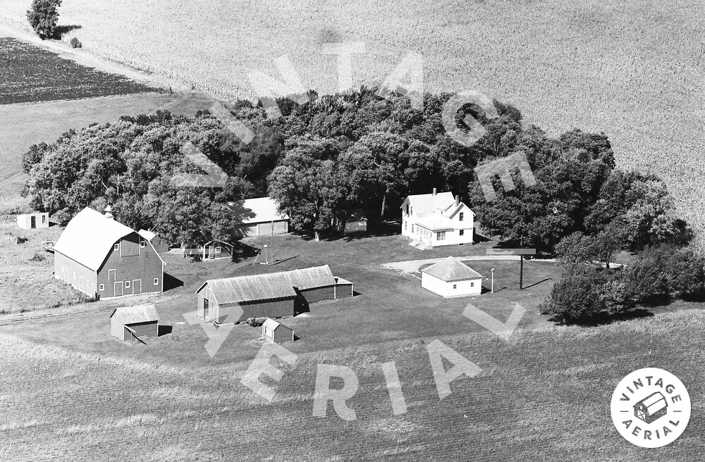 Vintage Aerial Minnesota Waseca County 1972 15BWA7