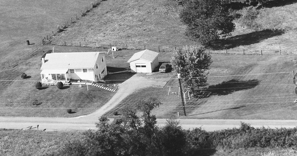 Vintage Aerial photo from 1992 in Belmont County, OH