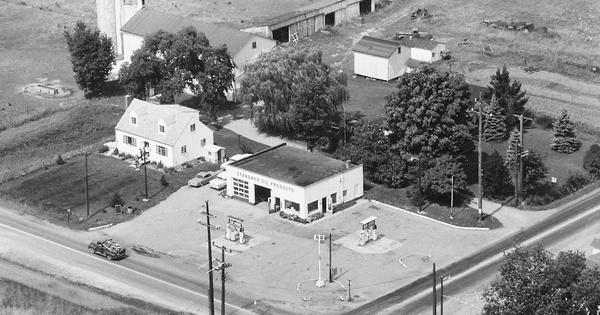 Vintage Aerial photo from 1965 in Ashtabula County, OH