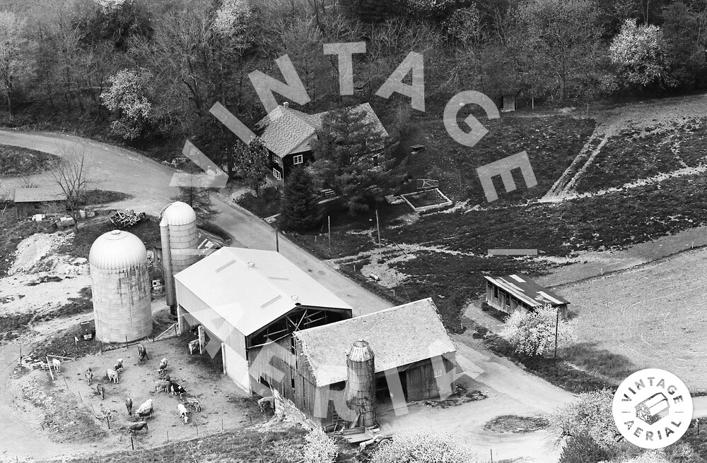 Vintage Aerial Pennsylvania Luzerne County 1963 1CLU7