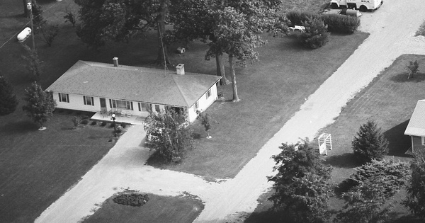 Vintage Aerial photo from 1977 in Fountain County, IN