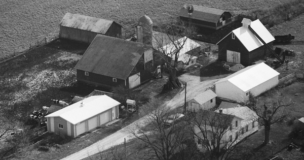 Vintage Aerial photo from 1988 in Henry County, IL
