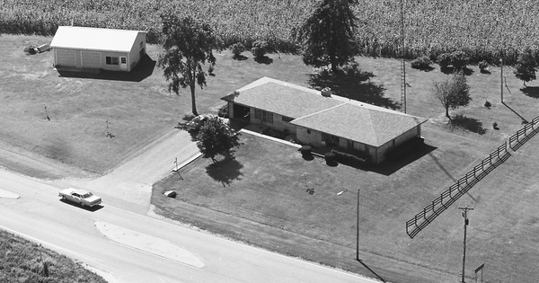 Vintage Aerial photo from 1978 in Scott County, IL