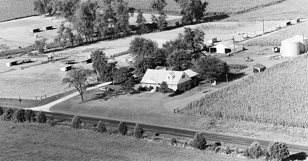 Vintage Aerial photo from 1970 in Lincoln County, MO