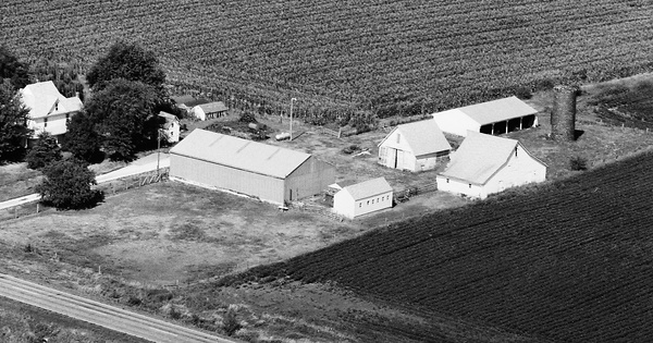 Vintage Aerial photo from 1983 in Polk County, IA