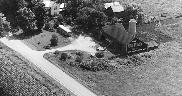 Vintage Aerial photo from 1969 in Branch County, MI