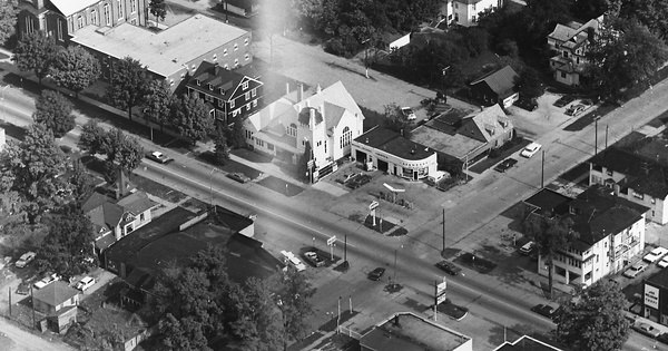 Vintage Aerial photo from 1968 in St. Joseph County, MI