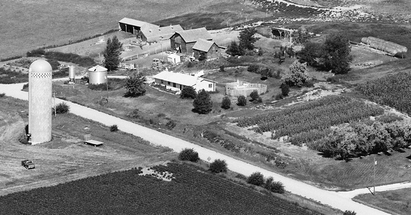Vintage Aerial photo from 1989 in Woodbury County, IA
